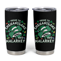 Funny Prone To Shenanigans And Malarkey Tumbler Cup St Patricks Day Reading Hat