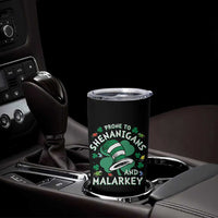 Funny Prone To Shenanigans And Malarkey Tumbler Cup St Patricks Day Reading Hat