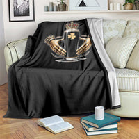 Irish Stout Claddagh Ring Beer Galway Ireland Souvenir Throw Blanket