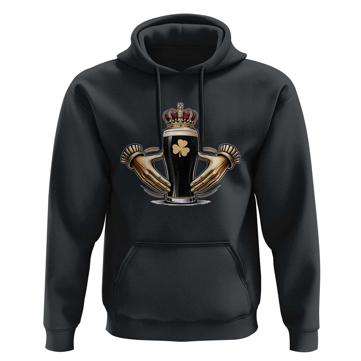 Irish Stout Claddagh Ring Beer Galway Ireland Souvenir Hoodie