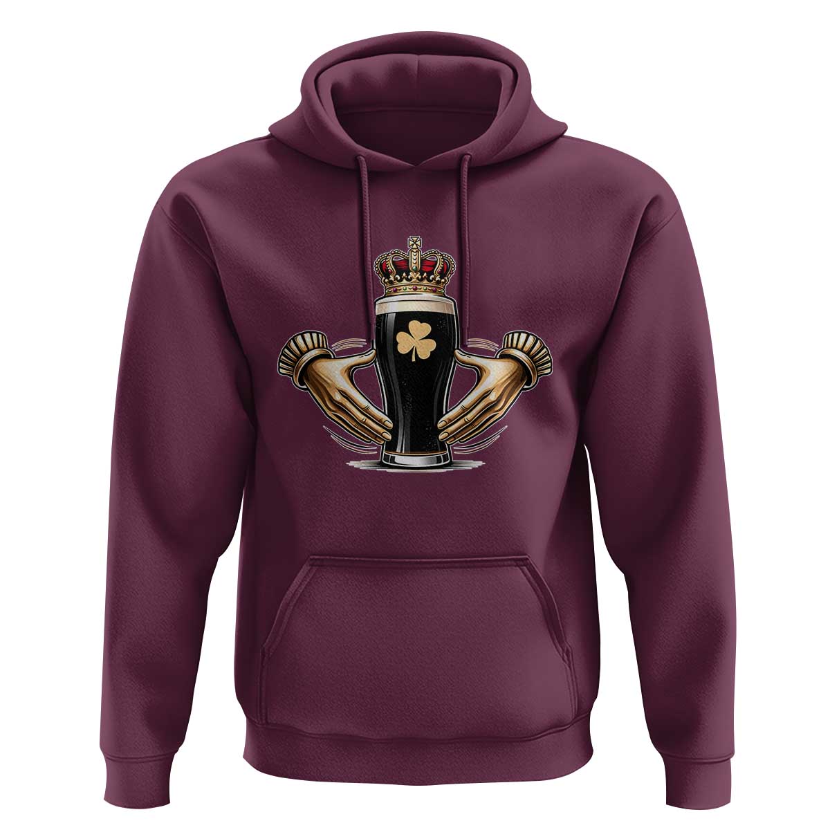 Irish Stout Claddagh Ring Beer Galway Ireland Souvenir Hoodie