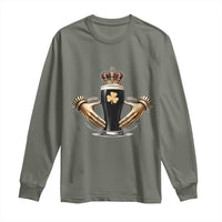 Irish Stout Claddagh Ring Beer Galway Ireland Souvenir Long Sleeve Shirt