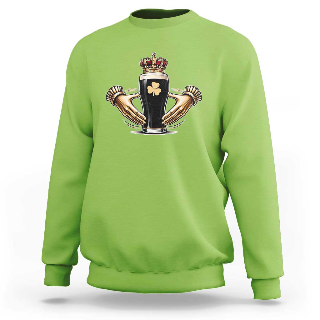 Irish Stout Claddagh Ring Beer Galway Ireland Souvenir Sweatshirt