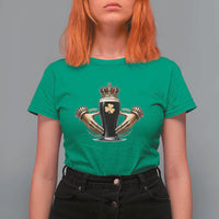 Irish Stout Claddagh Ring Beer Galway Ireland Souvenir T Shirt For Women