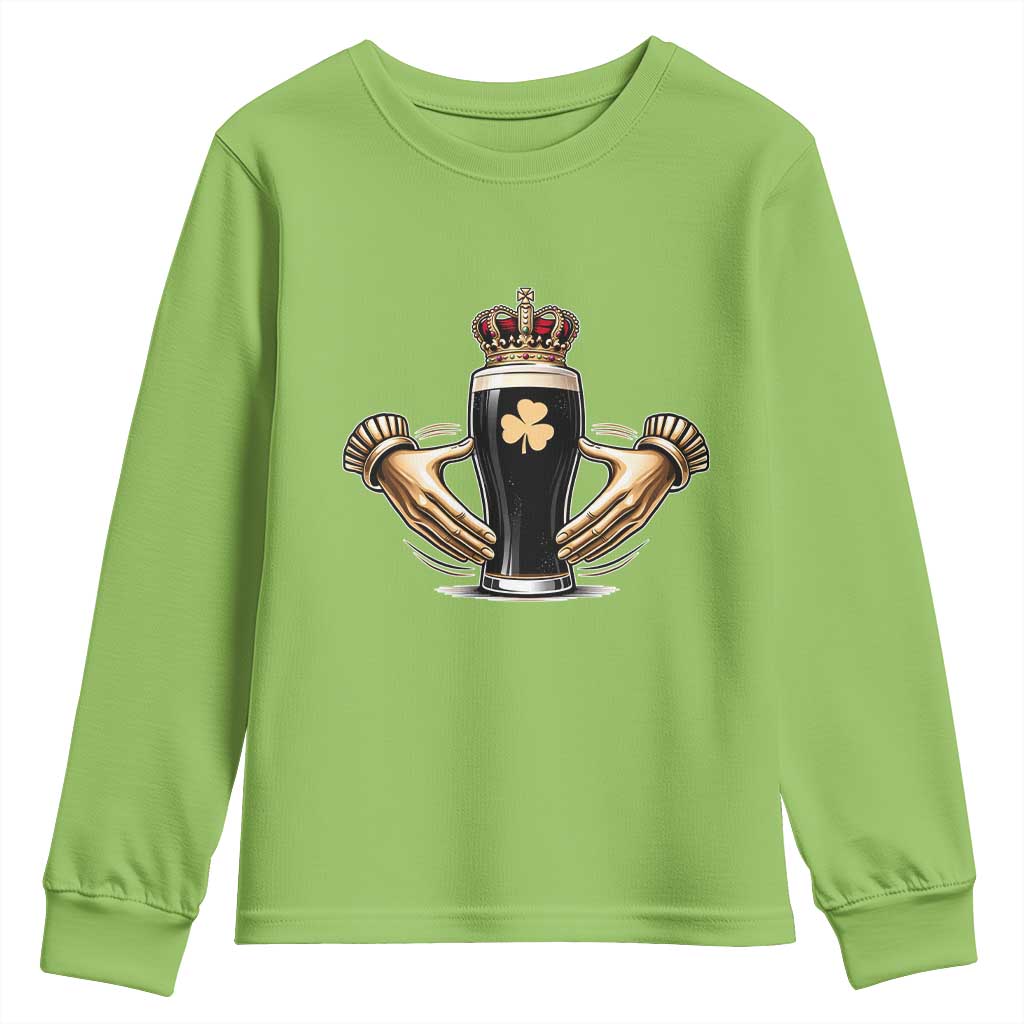 Irish Stout Claddagh Ring Beer Galway Ireland Souvenir Youth Sweatshirt