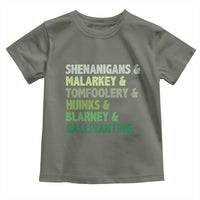 Funny St Patricks Day Shenanigans Malarkey Tomfoolery Hijinks Blarney Gallivanting Toddler T Shirt