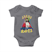Funny Jesus DJ Raves Techno EDM Party Baby Onesie