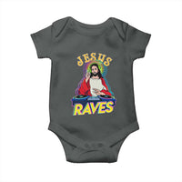 Funny Jesus DJ Raves Techno EDM Party Baby Onesie