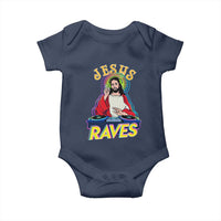 Funny Jesus DJ Raves Techno EDM Party Baby Onesie