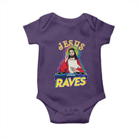 Funny Jesus DJ Raves Techno EDM Party Baby Onesie