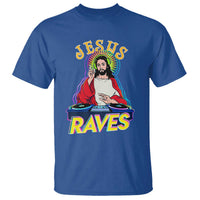 Funny Jesus DJ Raves Techno EDM Party T Shirt