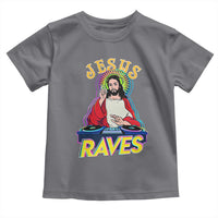 Funny Jesus DJ Raves Techno EDM Party Toddler T Shirt