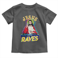 Funny Jesus DJ Raves Techno EDM Party Toddler T Shirt