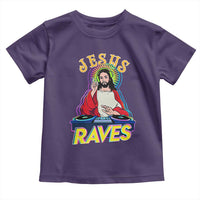 Funny Jesus DJ Raves Techno EDM Party Toddler T Shirt