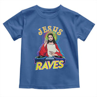 Funny Jesus DJ Raves Techno EDM Party Toddler T Shirt