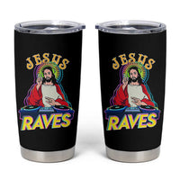 Funny Jesus DJ Raves Techno EDM Party Tumbler Cup