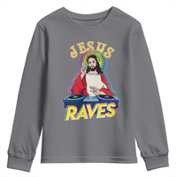 Funny Jesus DJ Raves Techno EDM Party Youth Sweatshirt