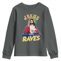 Funny Jesus DJ Raves Techno EDM Party Youth Sweatshirt