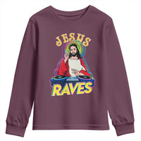 Funny Jesus DJ Raves Techno EDM Party Youth Sweatshirt