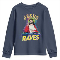 Funny Jesus DJ Raves Techno EDM Party Youth Sweatshirt
