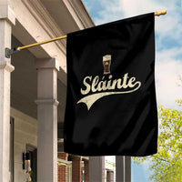 Funny Slainte Cheers Stout Beer Irish Shamrock St Patrick's Day Garden Flag