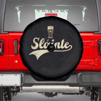 Funny Slainte Cheers Stout Beer Irish Shamrock St Patrick's Day Spare Tire Cover