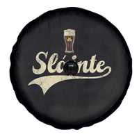 Funny Slainte Cheers Stout Beer Irish Shamrock St Patrick's Day Spare Tire Cover