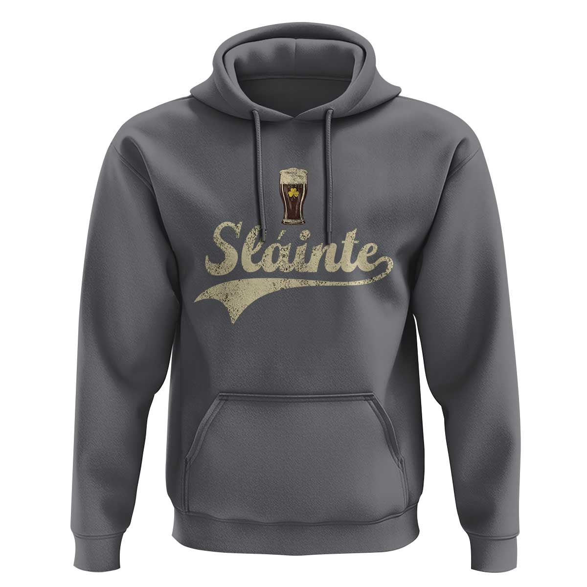 Funny Slainte Cheers Stout Beer Irish Shamrock St Patrick's Day Hoodie