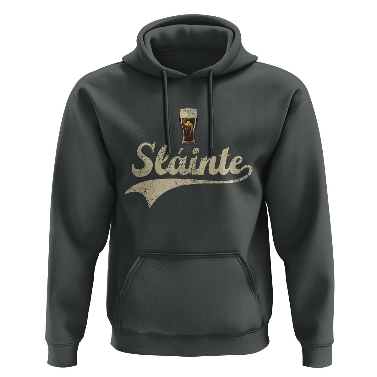 Funny Slainte Cheers Stout Beer Irish Shamrock St Patrick's Day Hoodie