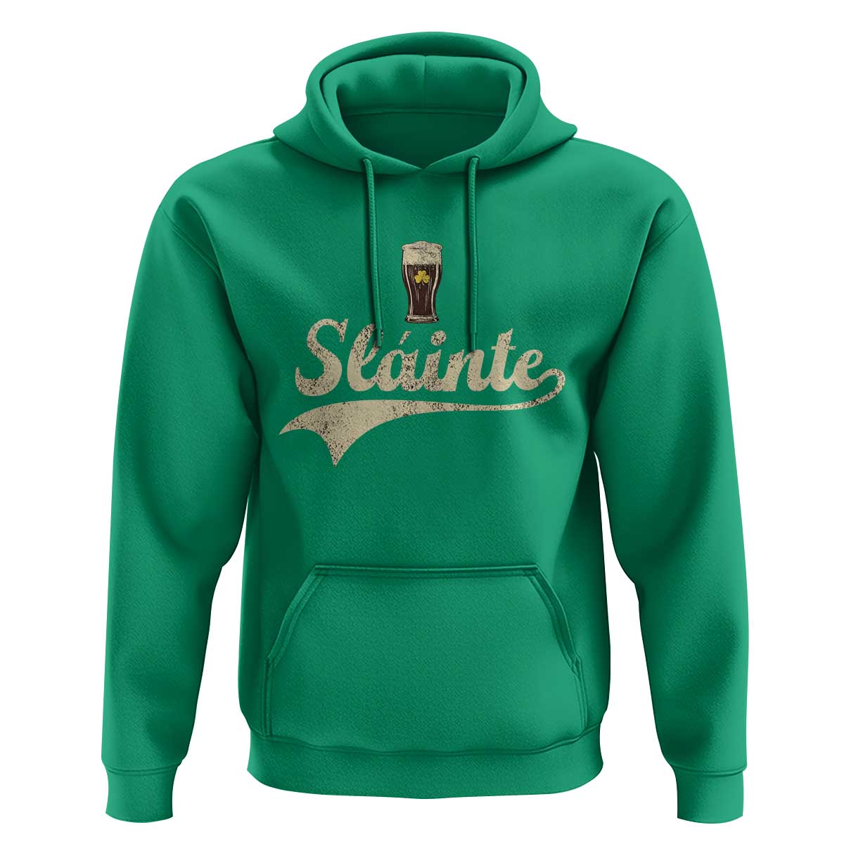 Funny Slainte Cheers Stout Beer Irish Shamrock St Patrick's Day Hoodie