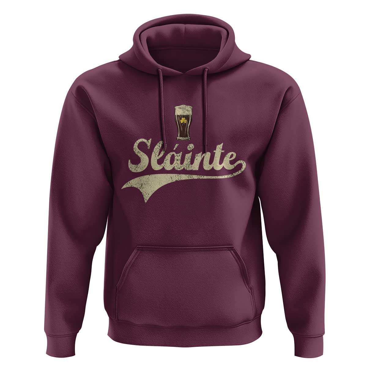 Funny Slainte Cheers Stout Beer Irish Shamrock St Patrick's Day Hoodie