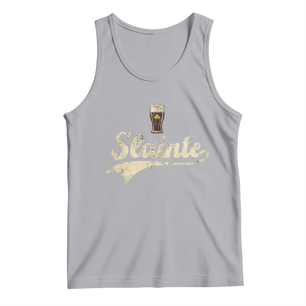 Funny Slainte Cheers Stout Beer Irish Shamrock St Patrick's Day Tank Top