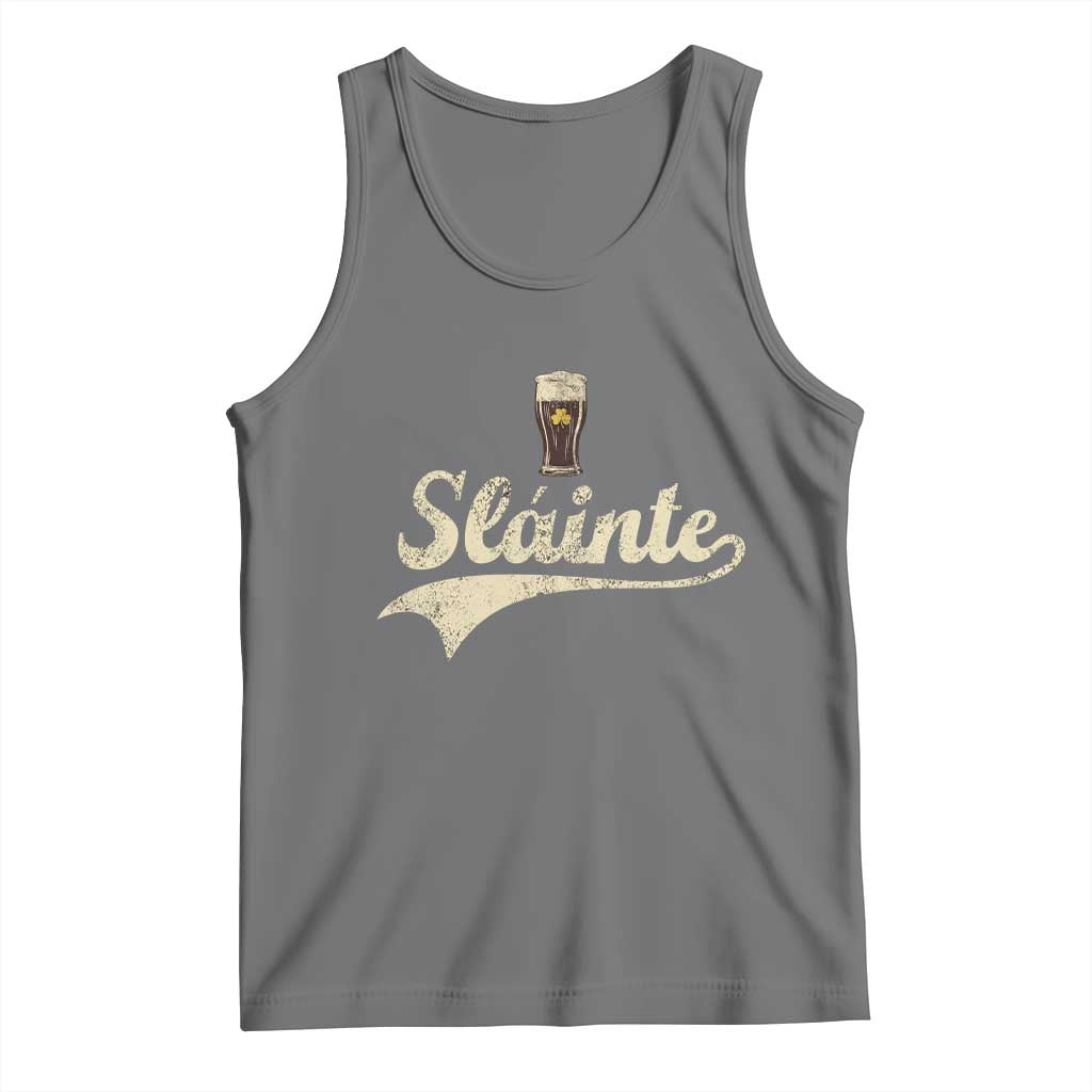 Funny Slainte Cheers Stout Beer Irish Shamrock St Patrick's Day Tank Top