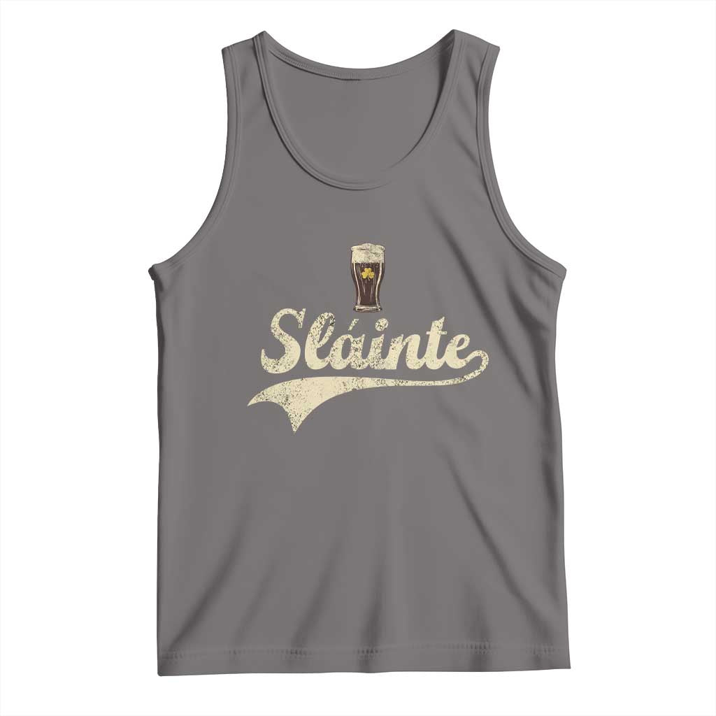 Funny Slainte Cheers Stout Beer Irish Shamrock St Patrick's Day Tank Top