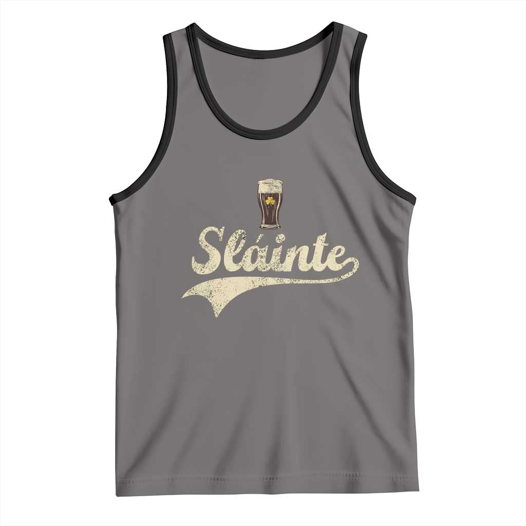 Funny Slainte Cheers Stout Beer Irish Shamrock St Patrick's Day Tank Top