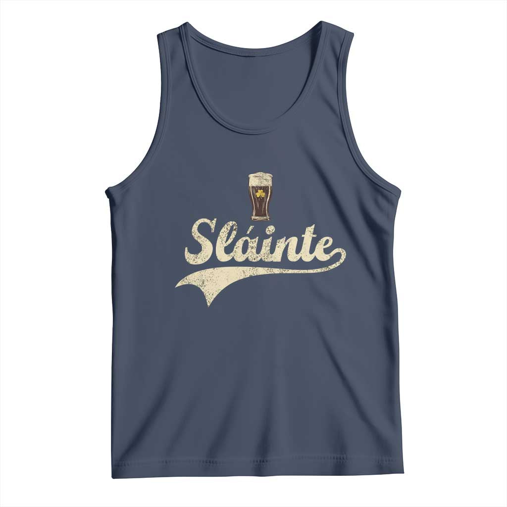 Funny Slainte Cheers Stout Beer Irish Shamrock St Patrick's Day Tank Top