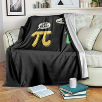 Get Real Be Rational Pi Math Teacher Geek Sarcastic Throw Blanket