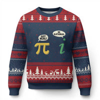 Get Real Be Rational Pi Math Teacher Geek Sarcastic Ugly Christmas Sweater