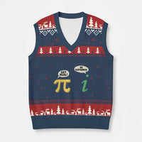 Get Real Be Rational Pi Math Teacher Geek Sarcastic V-Neck Knit Sweater Vest