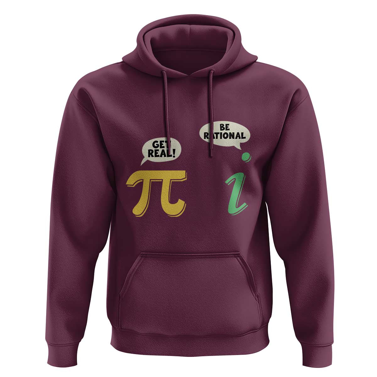 Get Real Be Rational Pi Math Teacher Geek Sarcastic Hoodie