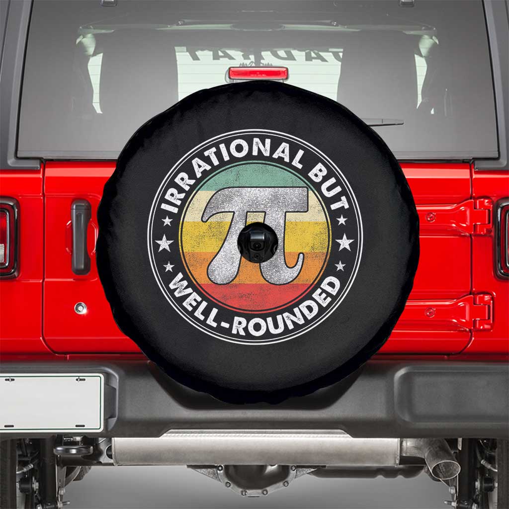 Funny Irrational But Well Rounded Pi Day Spare Tire Cover
