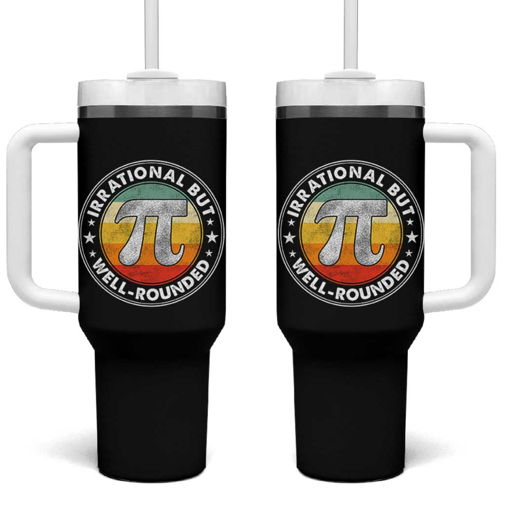 Funny Irrational But Well Rounded Pi Day Tumbler With Handle