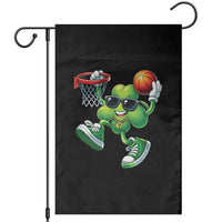 Funny 67 Meme Six Seven Basketball Shamrock St Patricks Day Garden Flag