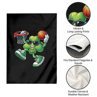 Funny 67 Meme Six Seven Basketball Shamrock St Patricks Day Garden Flag