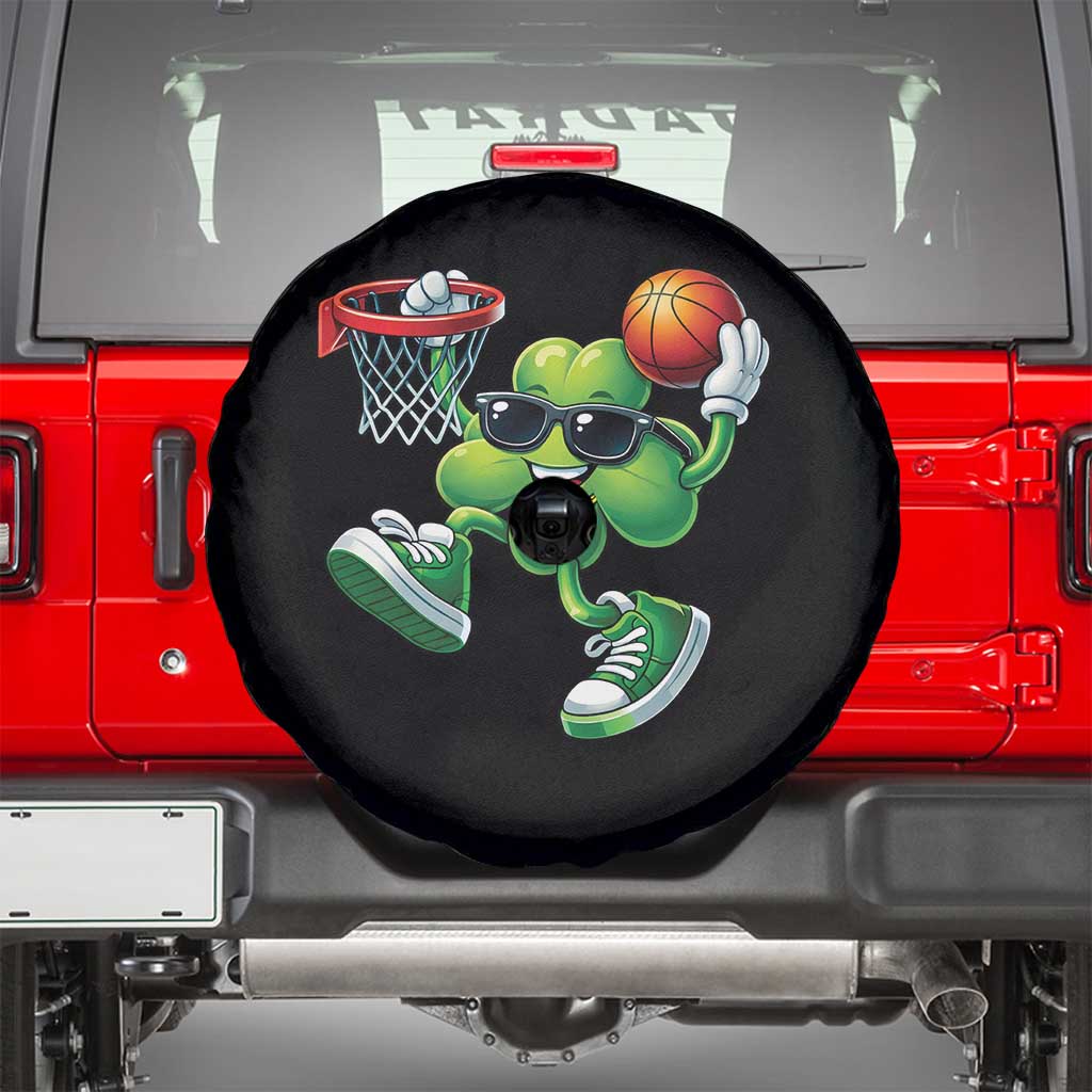 Funny 67 Meme Six Seven Basketball Shamrock St Patricks Day Spare Tire Cover