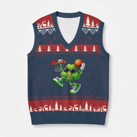 Funny 67 Meme Six Seven Basketball Shamrock St Patricks Day V-Neck Knit Sweater Vest