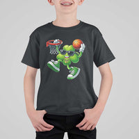 Funny 67 Meme Six Seven Basketball Shamrock St Patricks Day T Shirt For Kid