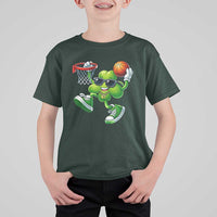 Funny 67 Meme Six Seven Basketball Shamrock St Patricks Day T Shirt For Kid