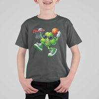 Funny 67 Meme Six Seven Basketball Shamrock St Patricks Day T Shirt For Kid