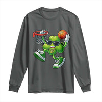 Funny 67 Meme Six Seven Basketball Shamrock St Patricks Day Long Sleeve Shirt